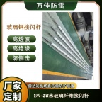 可升降伸缩智能雷达塔 15米防侧击玻璃钢避雷针 柔性透波避雷针