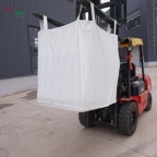 白色污泥太空袋 防汛平底预压吨包 2吨带料口布加厚结实吨袋
